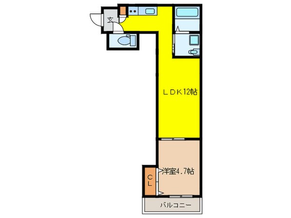 ＩＲＩＳＣＯＵＲＴ岡山の物件間取画像